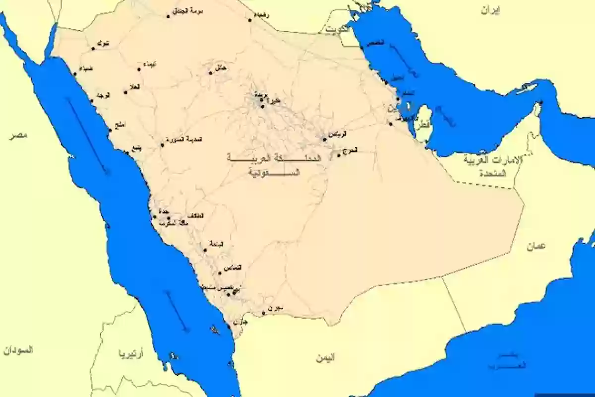 أين يقع البحر الأحمر في السعودية؟ الموقع الجغرافي للمملكة